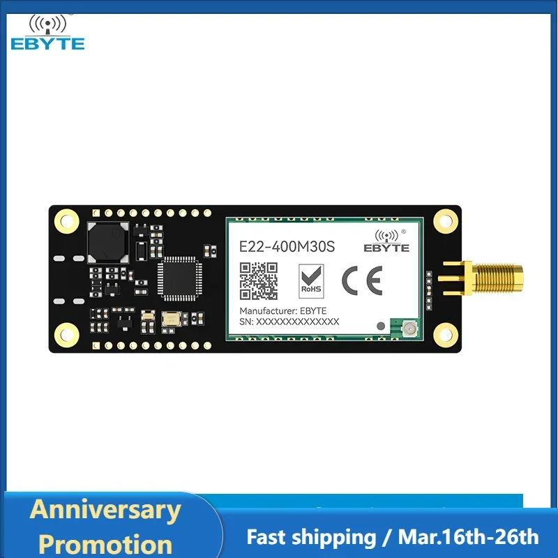 LoRa Offline Test Board With OLED Screen RF Transceiver Long Range EBYTE E22-M E22-T Series Test Kit Soldered With LoRa Module