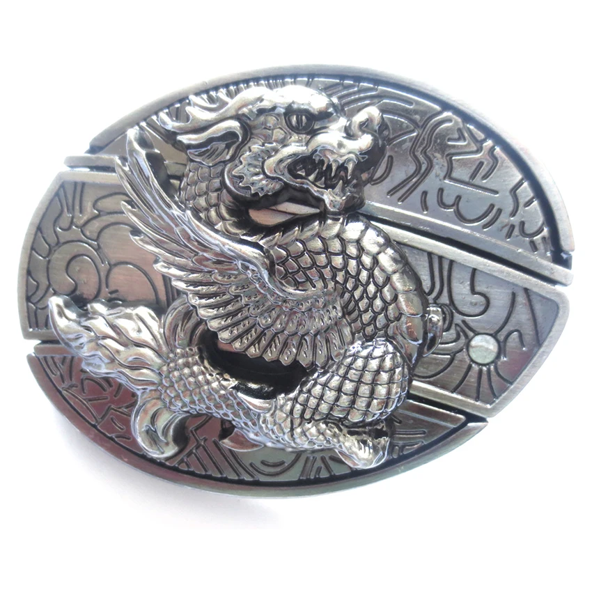 Fashion Classic flying dragon decor Men Knife Buckle