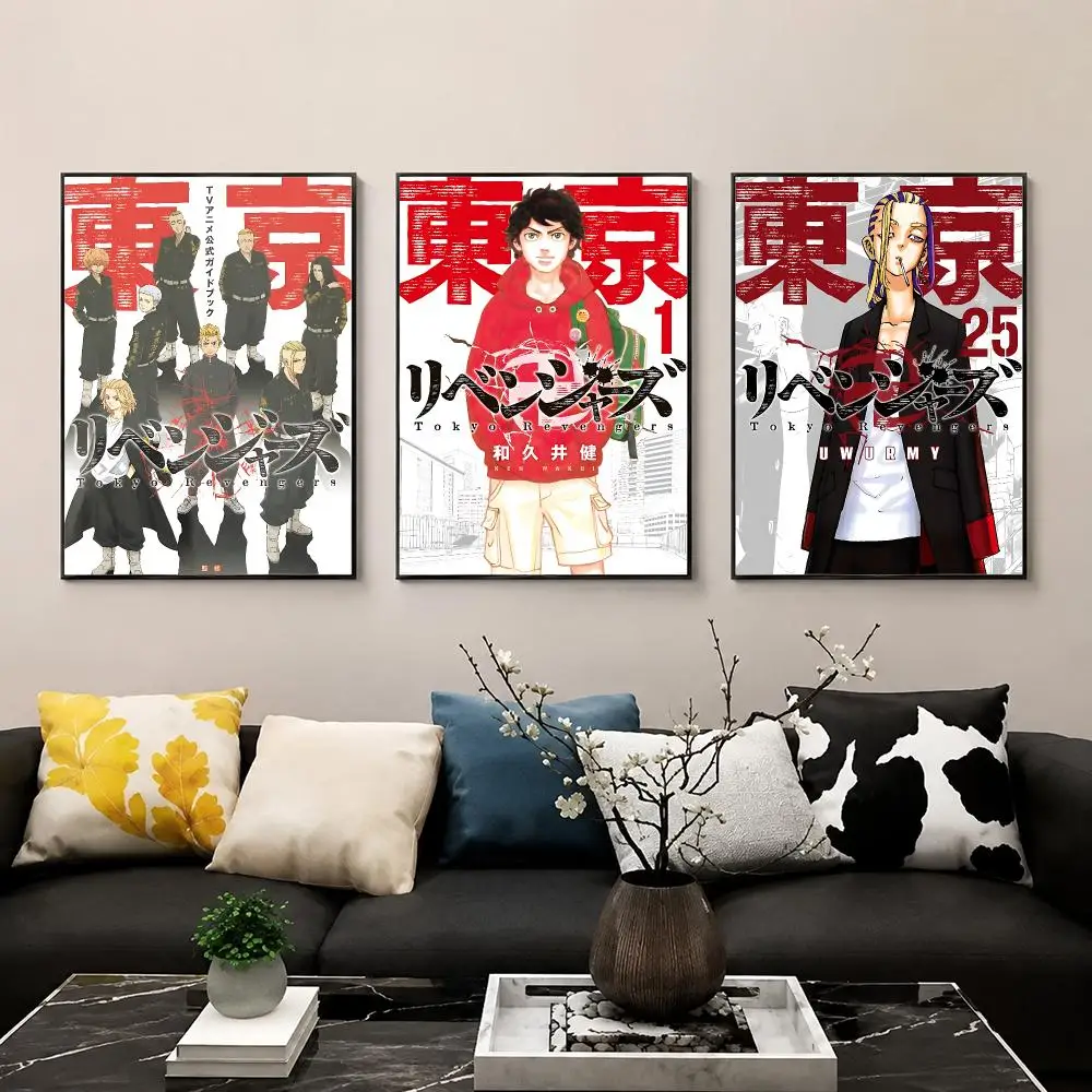 Anime T-Tokyo R-Revengers Poster HD Wall Art Print for Bedroom Living Room Office Bar Modern Aesthetic Home Decor