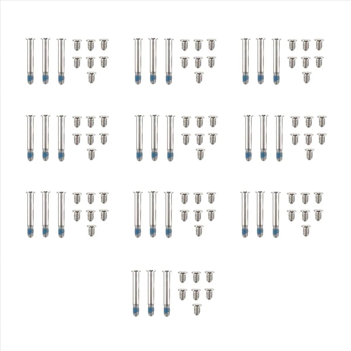 مستقر-100 قطعة/10 مجموعات A1278 A1286 A1297 مسامير سفلية لماك بوك برو 13 بوصة 15 بوصة غطاء سفلي مجموعة مسامير 2008-2012 #5