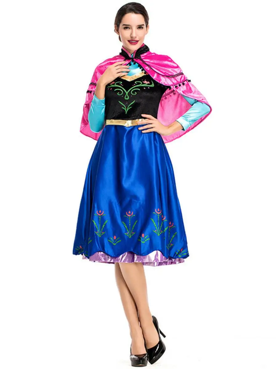 

Новый косплей аниме костюм феи T S сценический костюм Хэллоуин костюм Анна ледяной принц костюм женская этническая одежда