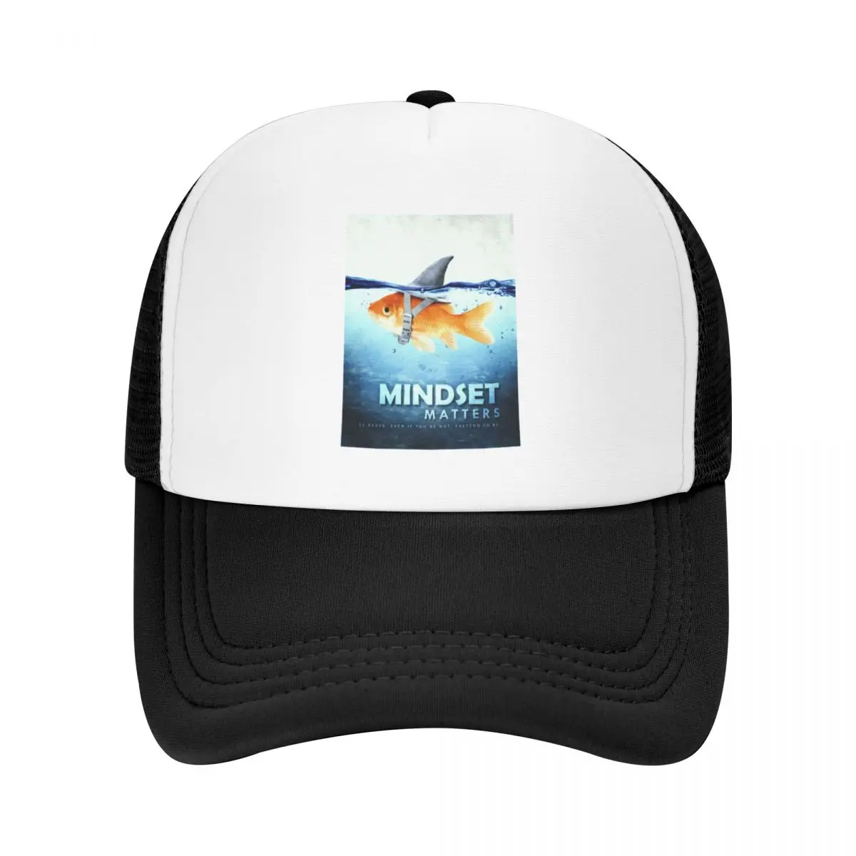 

Mindset Matters Motivational Office Decor Entrepreneur Mindset Is Everything Fish Shark Illustration Baseball Cap