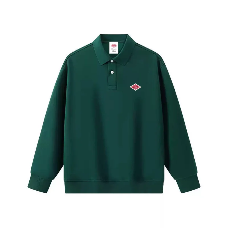 الخريف الشتاء بلوزات عالية الجودة القطن العلامة التجارية التطريز شعار عادية هوديي الرجال طويلة الأكمام النساء بولو رياضية القمم