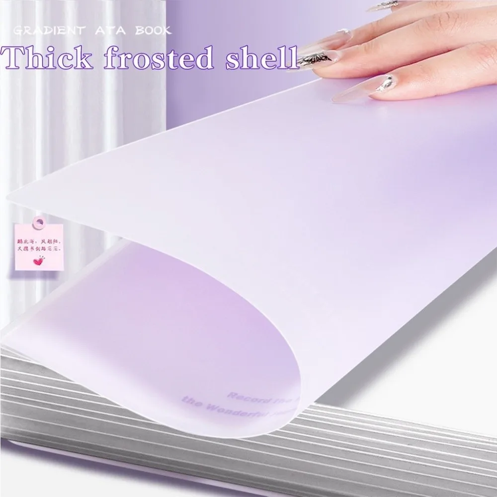 

New 30/60 Pages A4 File Folder Classification Insert Gradient Color File Bag Plastic Large Capacity Document Storage Bag