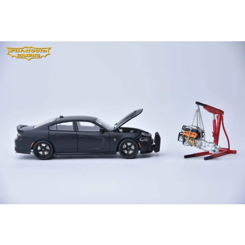 PK 1:64 Dodge War Horse SRT Hellcat, die cast alloy car model, male gift, adult collectible ornament, holiday gift.