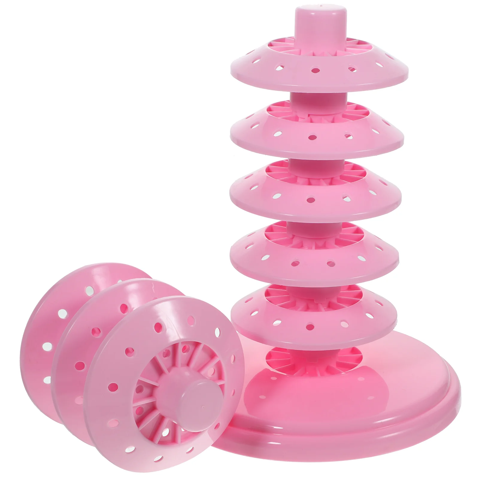 Lollipop Display Stand Simple Design Rack Plastic Decorative Holder Wooden Multi-tier Store Pp Displaying