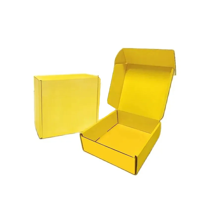 กล่องบรรจุภัณฑ์รูปเครื่องบินสองด้านสีสันสดใสกล่องกระดาษลูกฟูกเป็นมิตรกับสิ่งแวดล้อมสําหรับการจัดส่งด่วนเหมาะสําหรับการช้อปปิ้ง