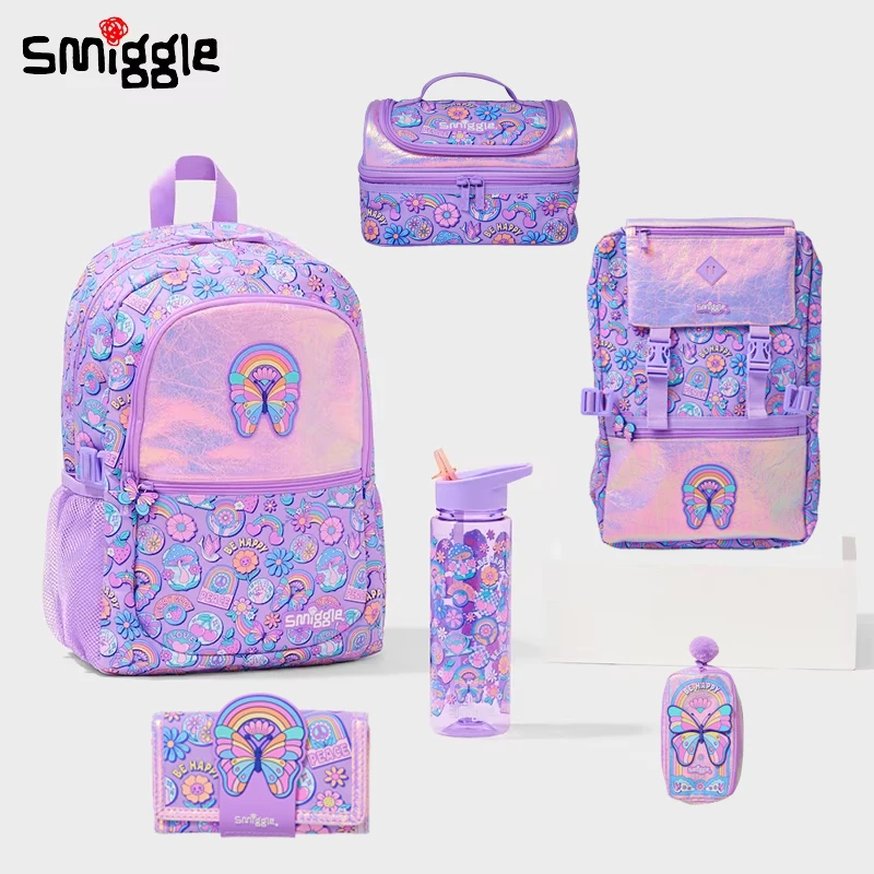 New Genuine Australia Smiggle Children Study Stationery Butterfly Student School Bag Lunch Bag Pencil Bag Anime Backpack Gift