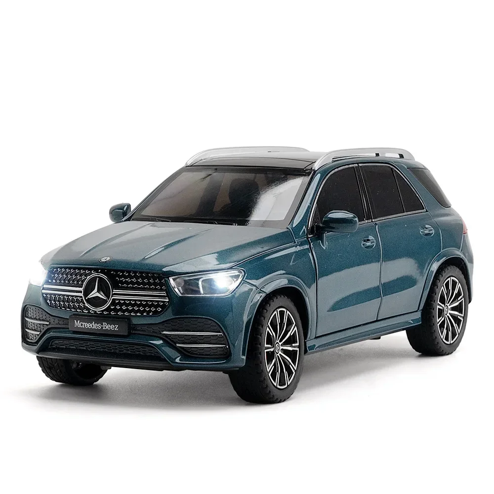 1:24 Mercedes-Benz GLE350 SUV Alloy Car Diecasts & Toy Vehicles Model samochodu Dźwięk i światło Pociągnij samochód Zabawki na prezenty dla dzieci C197