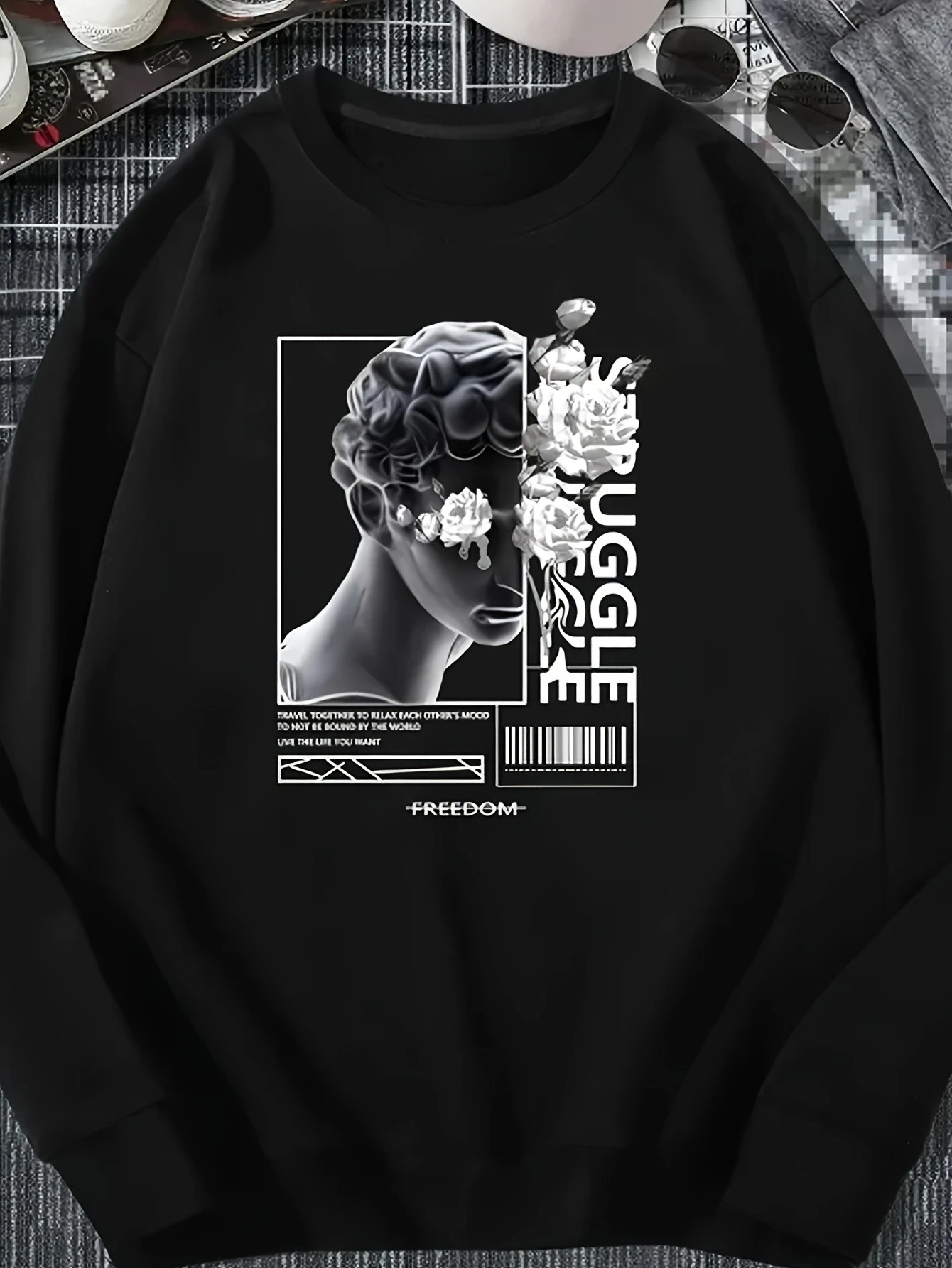 

Graphic Printing Autumn and Winter Pure Cotton Men's and Women's Sweatshirts Outdoor Sports Leisure Fashion Trend Clothing