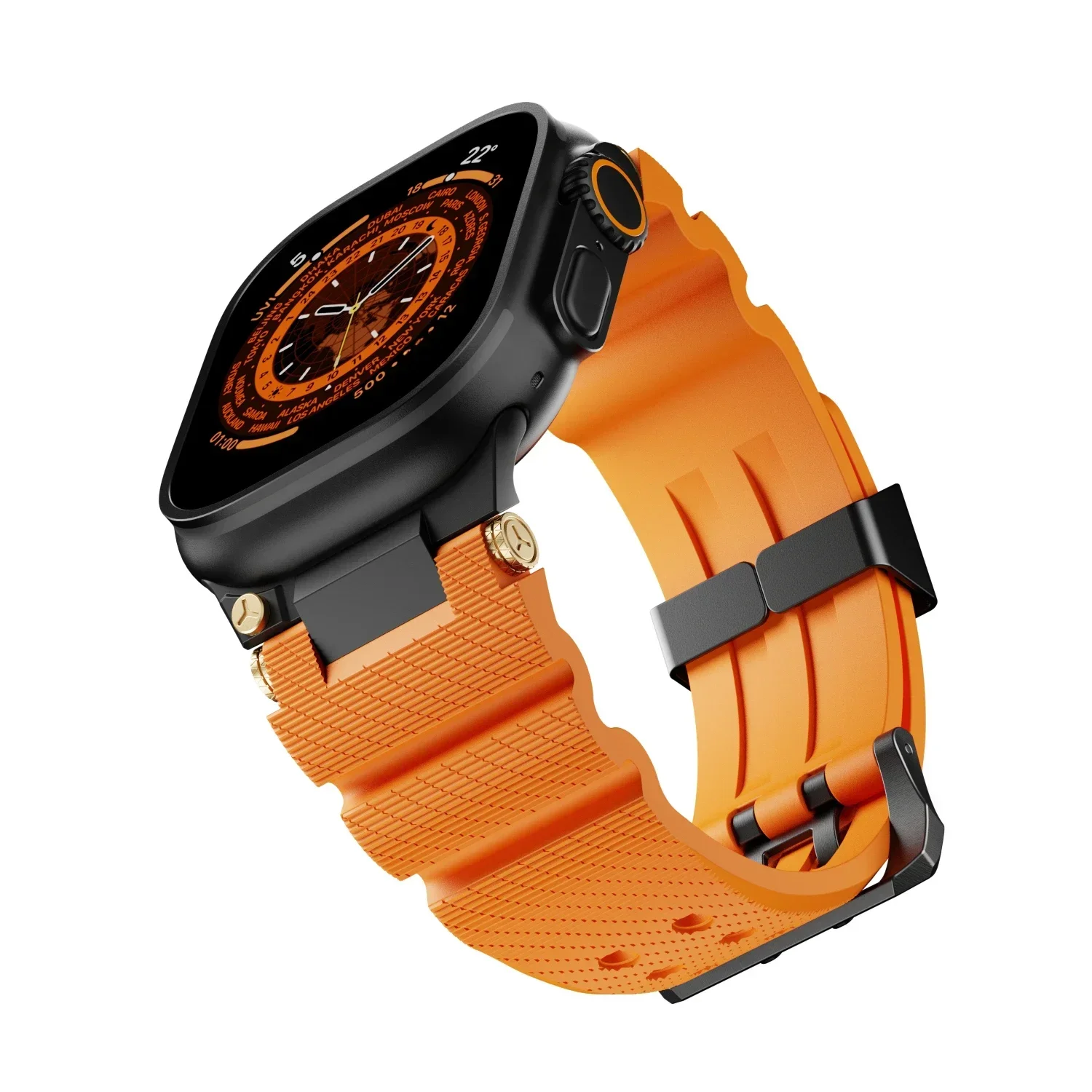Rubber luxury band for Apple Watch Ultra 3/2 49mm ultra 49  display picture 1