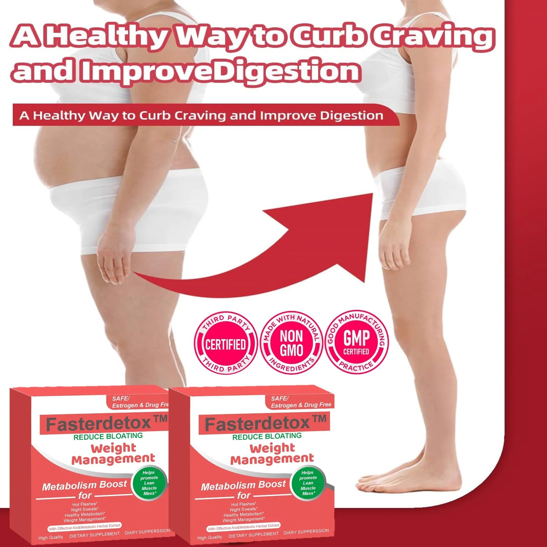 Natural Herbal Detox Powerful Fat Burning Weight Loss Product Fast Reduce Detoxification