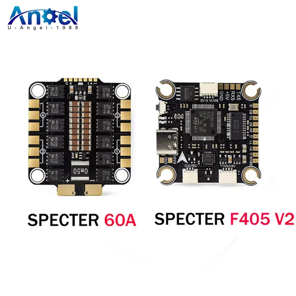 hglrc-specter-f460-stack-f405-v2-mpu6000-flight-controller-blheli_s-60a-4in1-esc-30x30mm-2-6s-for-fpv-freestyle-drone-model-part