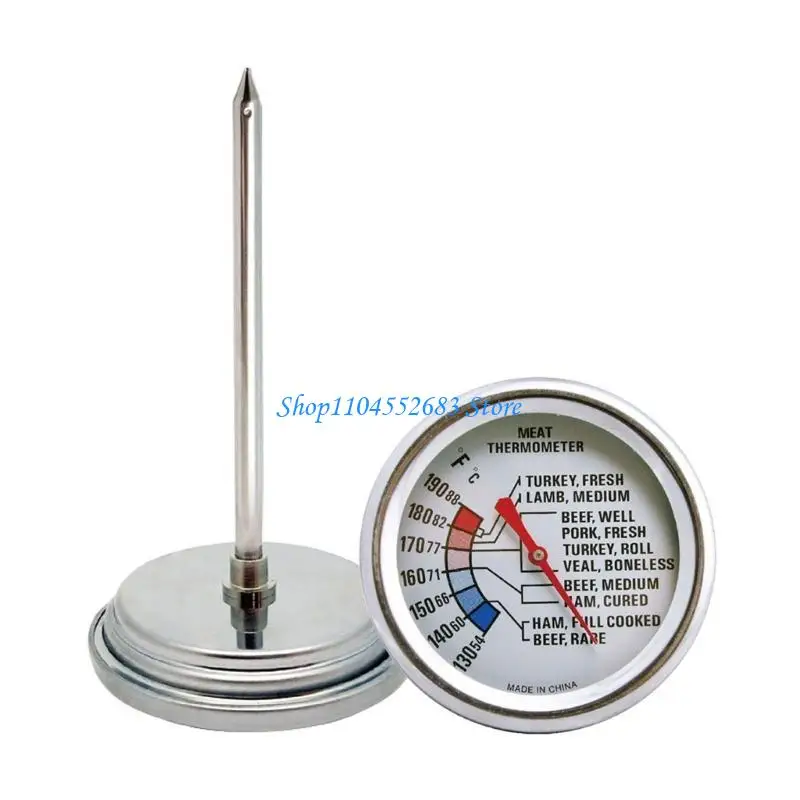 Y6GDステンレス温度計温度検出器メーターバーベキュー用のオーブン温度計料理食品加工の高精度