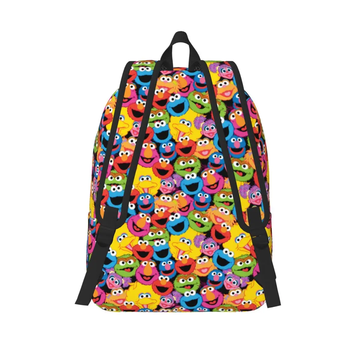 Sesame Streeted Character Faces Mochila para Crianças, Escola Estudantil Bookbag, Mochila Pré-Escolar, Primary Sports Bag, Meninos e Meninas