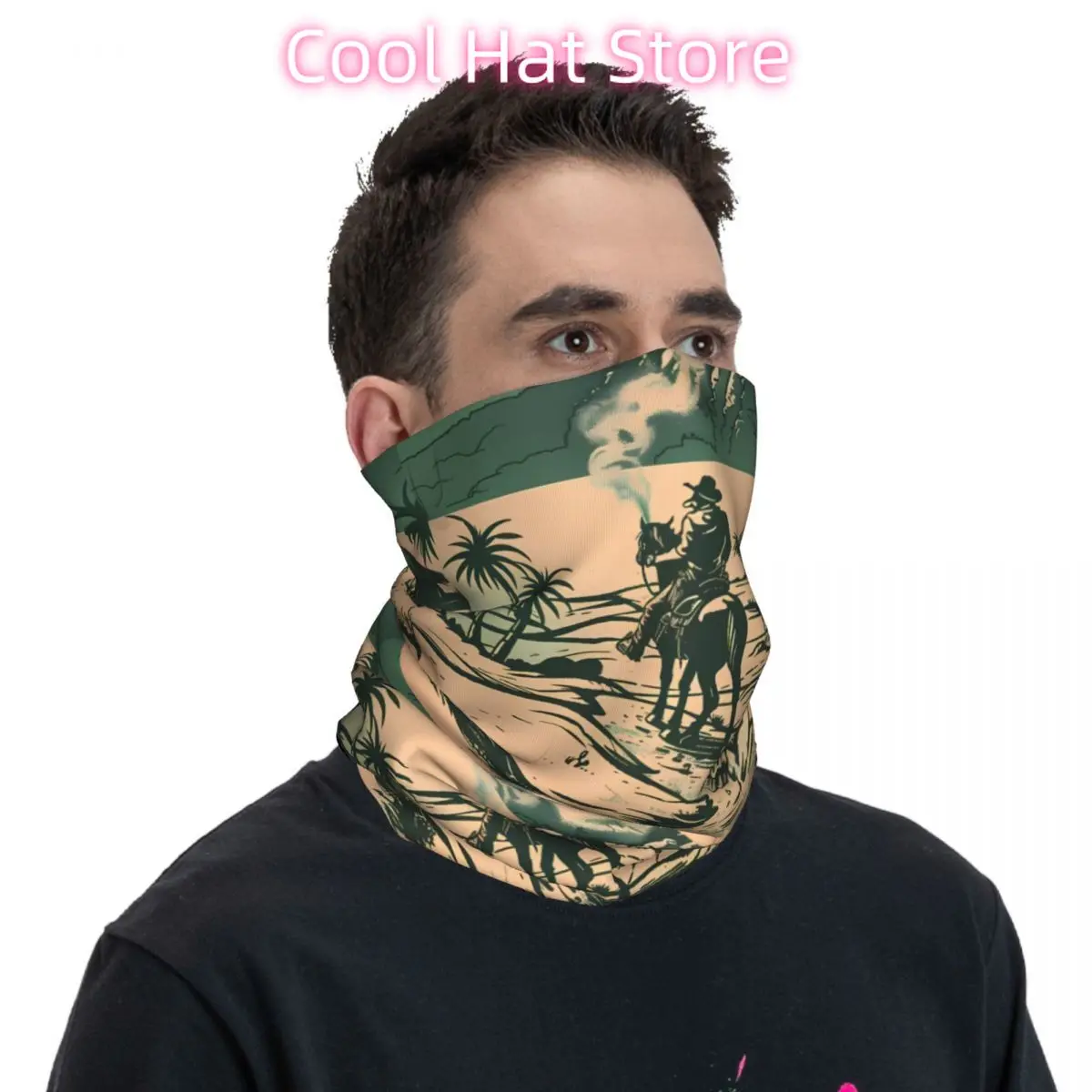 وايلد ويست كاوبوي وشاح منديل الرقبة قناع الوجه البوليستر #4