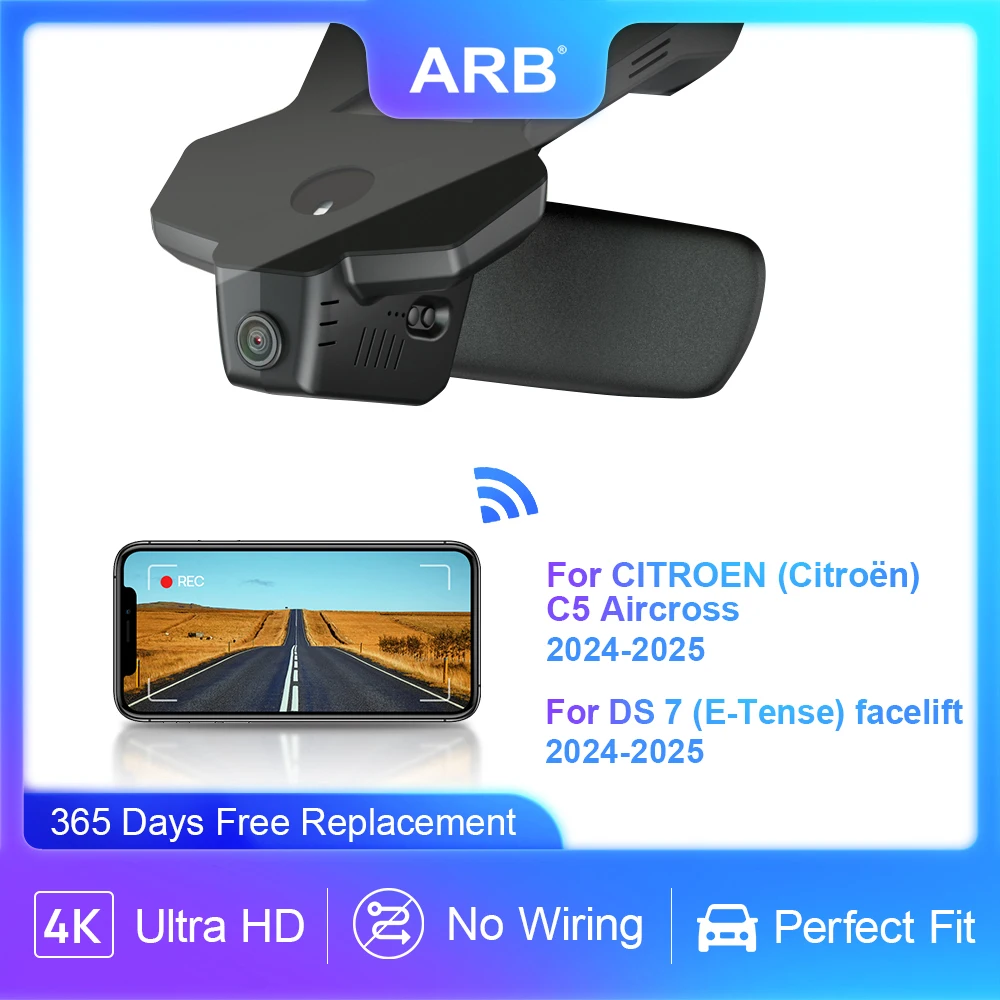 Vehicle Camera for DS 7  (E-Tense) facelift and CITROEN (Citroën) C5 Aircross 2024 2025, ARB Original Factory Look Dash Camera