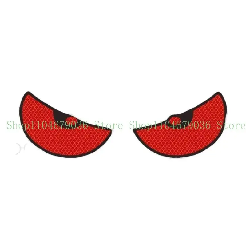 652F 1 Pair Motorbike Decorative Accessories Auto Front Rear Adhesive Sticker Car Motorcycle Devil Eye Reflector Stickers