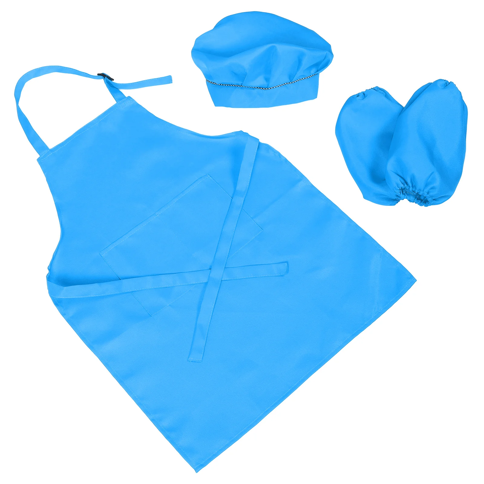 

3pcs Kids Apron Set Kitchen Baking Craft Adjustable Polyester Painting Cooking Costume for Children Toddler Cute