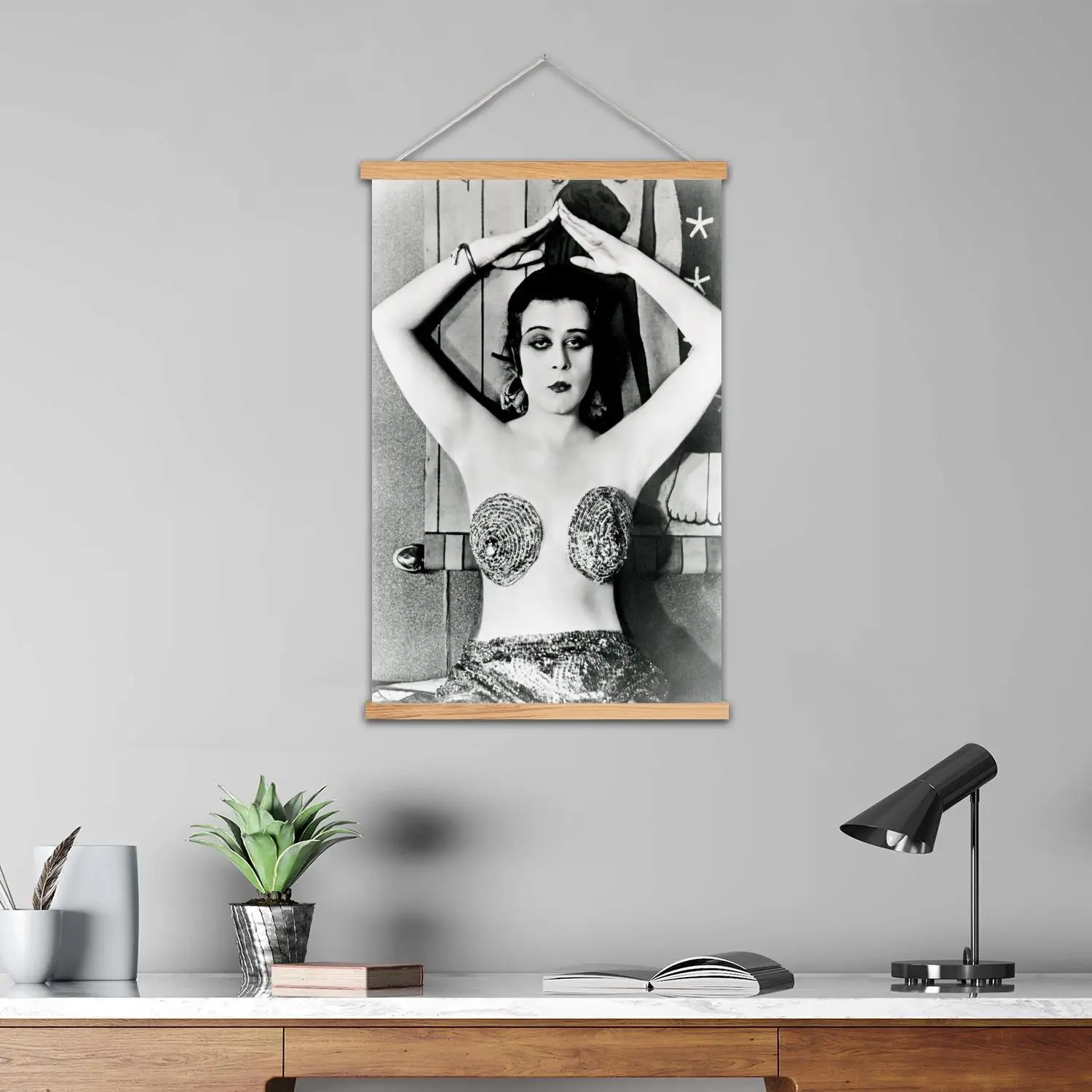 theda bara Framed Wall Painting Canvas Art Poster and Wall Art  Modern Family Bedroom DecorDecorative painting