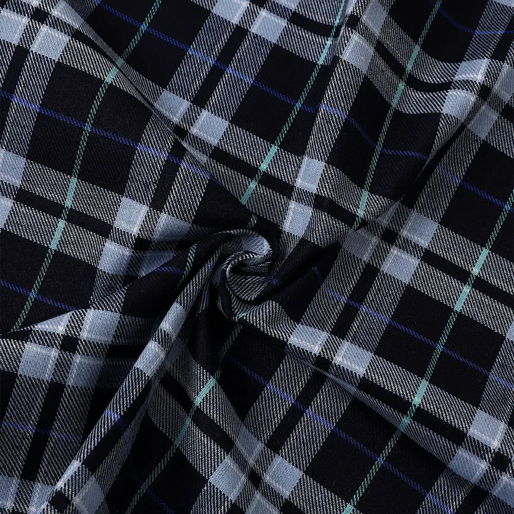 11Pcs Men's Pure Cotton Handkerchief Classic Yarn-dyed Plaid Old-fashioned Thin Absorbent Sweat Towel Stylish and Elegant