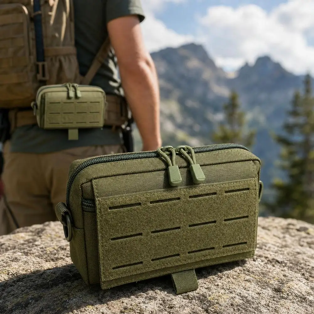 Tactical Waist Bag Expansion System Phone Belt Pouch Large Capacity Multi Layer EDC Utility Pack For Running Hiking