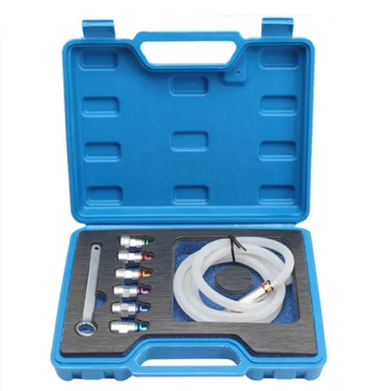 

8pc Brake Bleeder Wrenches Bleed Extractor 12 Pts Socket & Check Valve Manual Brake Oil Bleed Hose and Drain Plug Wrench