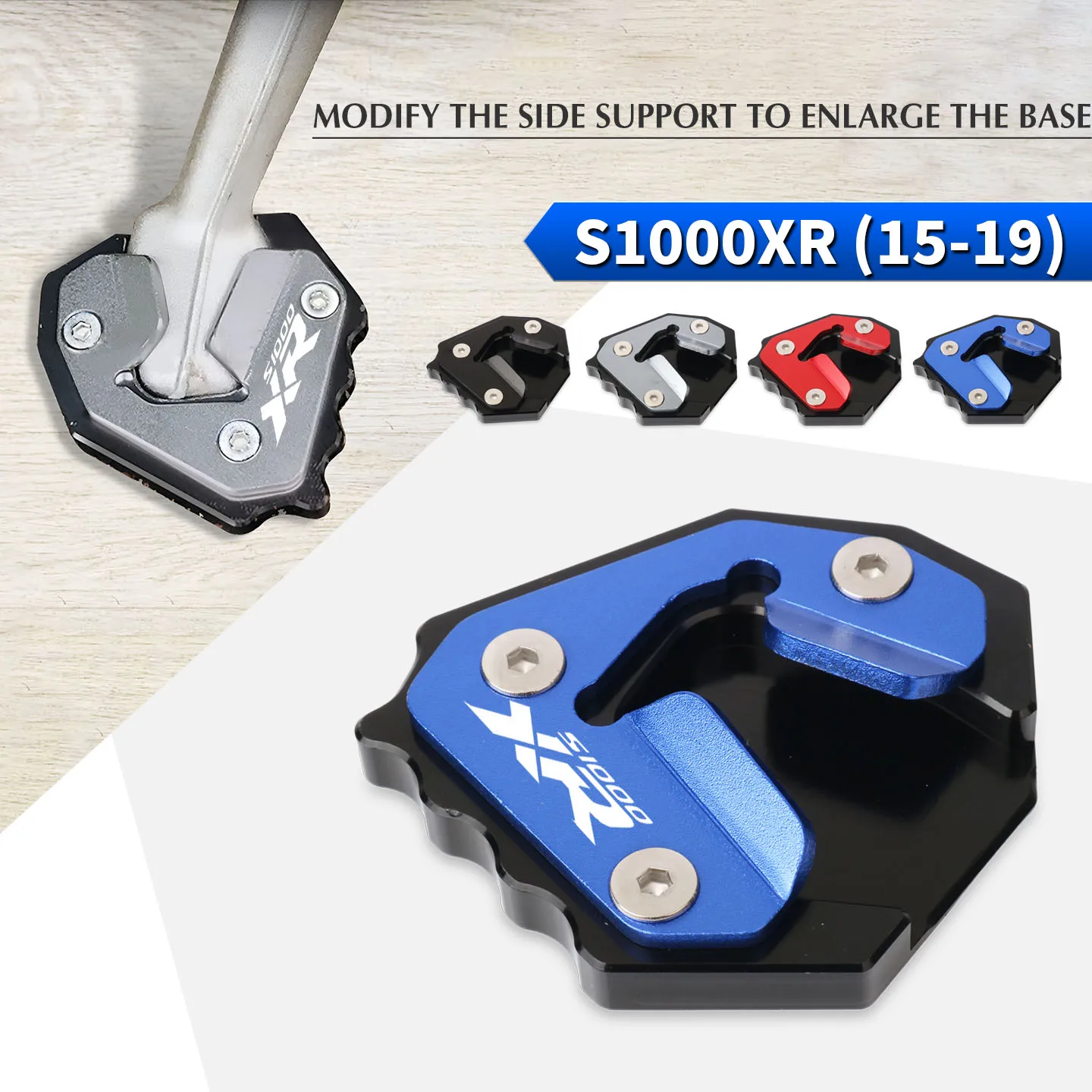 

Motorcycle Foot Side Stand Kickstand Support Plate Enlarge Extension Pad Accessories For S1000XR S1000 XR S 1000 XR 2015-2019