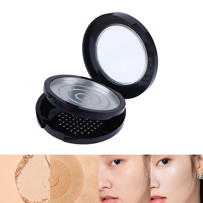 Circular Cosmetic Case Double-layer Air Cushion Empty Box With Mirror Rouge Eye Shadow Empty Box Makeup Travel Accessories