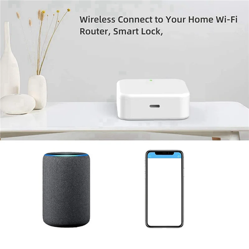 -A96Z 6X Bluetooth Wifi Gateway Fingerabdruck Passwort Intelligentes elektronisches Türschloss Home Bridge Ttlock App Control Gateway Hub