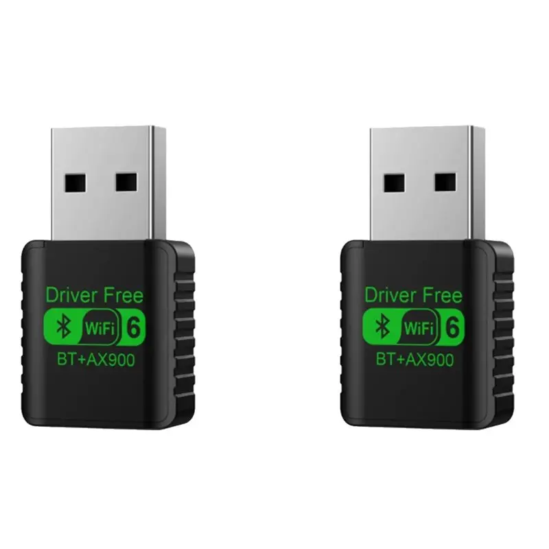 

USB Wifi 6 Network Wireless Wlan Receiver 2PCS 900Mbps USB Wifi Bluetooth 5.4 Adapter 2In1 Dongle Dual Band 2.4G 5Ghz Eco-Friend