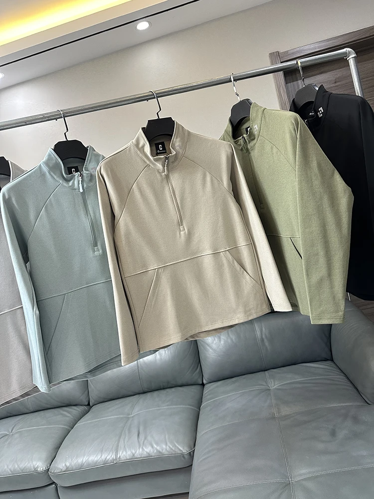 

Мужская повседневная толстовка с длинным рукавом, дышащая, влагоотводящая, для активного отдыха, свободного кроя, с воротником-стойкой, осенне-зимняя, из полиэфирного волокна