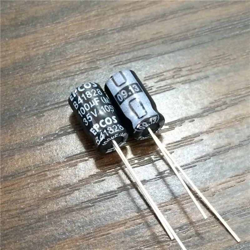 100 個 100 uf 35 v epcos B41828 シリーズ 6.3 × 11 ミリメートル 35V100uF アルミ電解コンデンサ