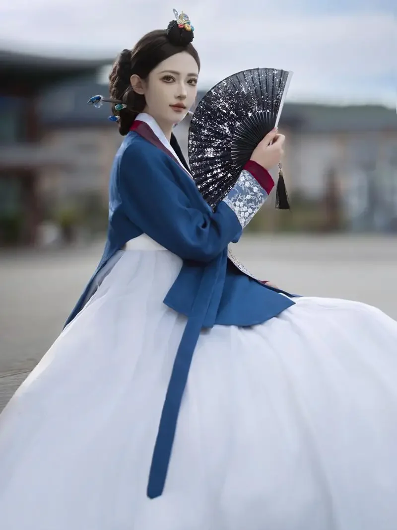 Yanji Hanbok Travel Photography Clothing Korean Palace Ethnic Characteristics Lace Thin Style Noble Concubine Dress