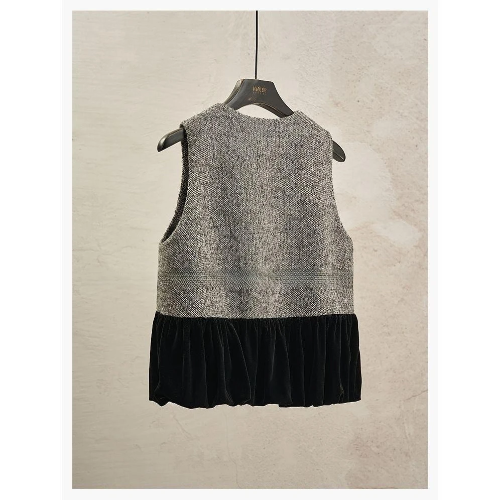 سترة التخسيس على الطراز الصيني للنساء | سترة عصرية بدون أكمام من الفيروسية، أزياء الخريف الأساسية يجب اقتناؤها #5