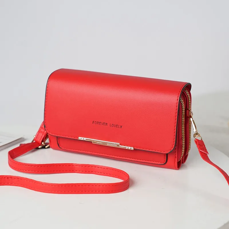 Damen Lange Geldbörse Koreanische Version Umhängetasche Doppelreißverschluss Große Kapazität Clutch-Tasche Schulter-Handtasche Damen Handytasche – Detail 28