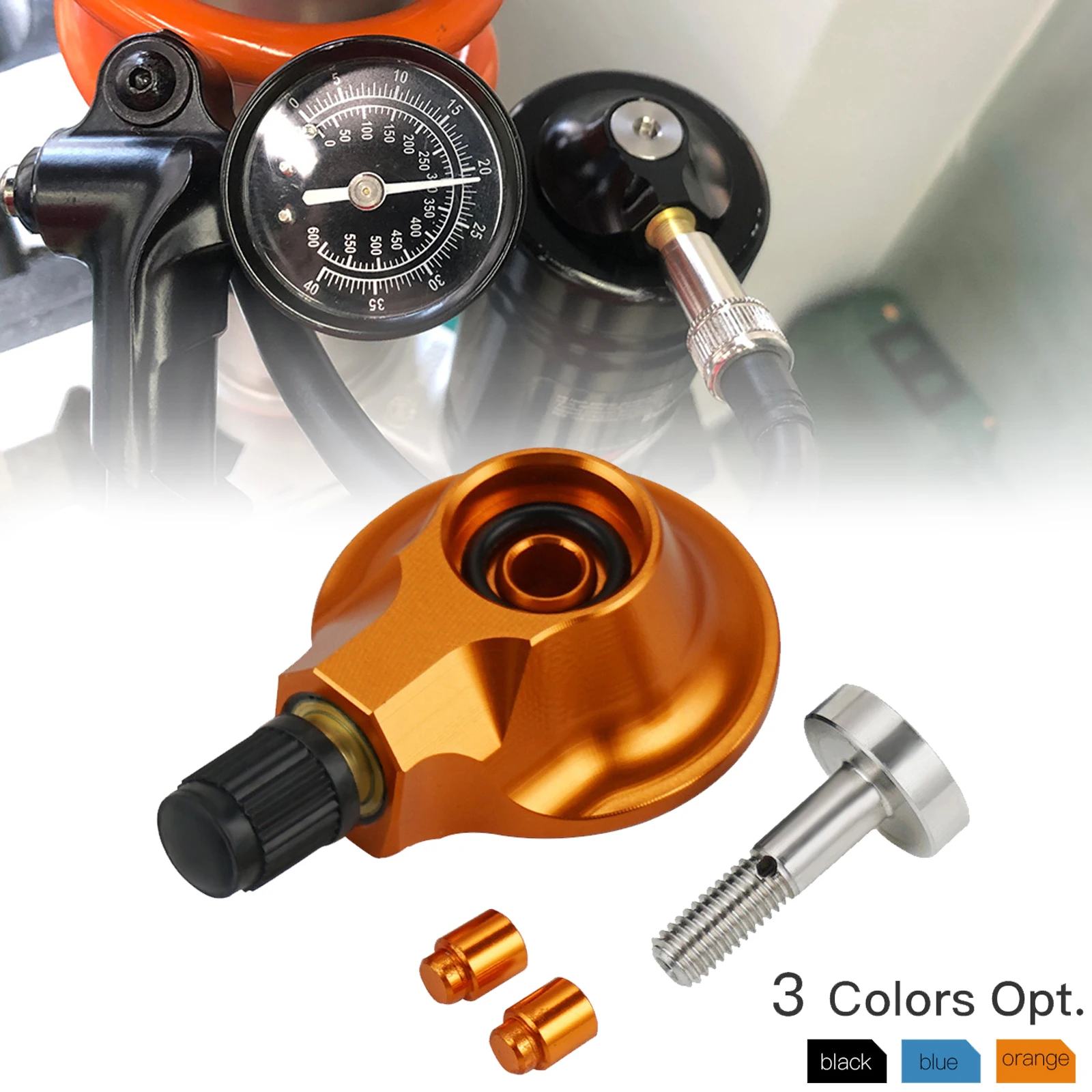 For KTM EXC 300 EXC EXCF SX SXF XC XCF XCW 125 250 300 350 450 500 64mm Rear Suspension Gas Valve For Husqvarna TE FE FC TC FX