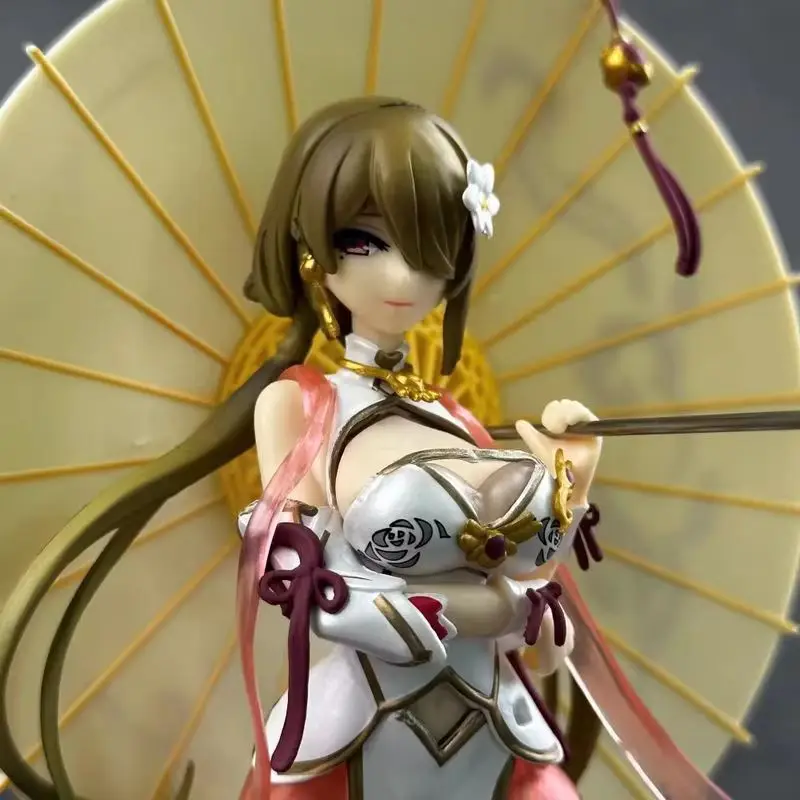 Anime Rita Figure Cheongsam Style Standing Pose With Umbrella Ancient Style Pvc Model Doll Collection Toy Gift For Adult