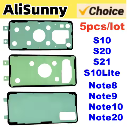 5pcs Back Cover Sticker for SamSung Galaxy S10 S20 S21 Plus Ultra Note10 20 8 9 Battery Door Housing Case Adhesive Glue Tape