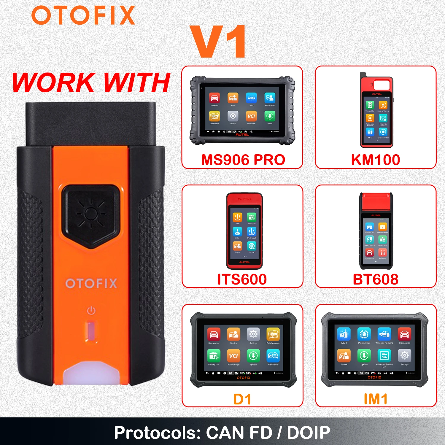 Autel MaxiVCI V200 Bluetooth Connector, Vehicle Communication