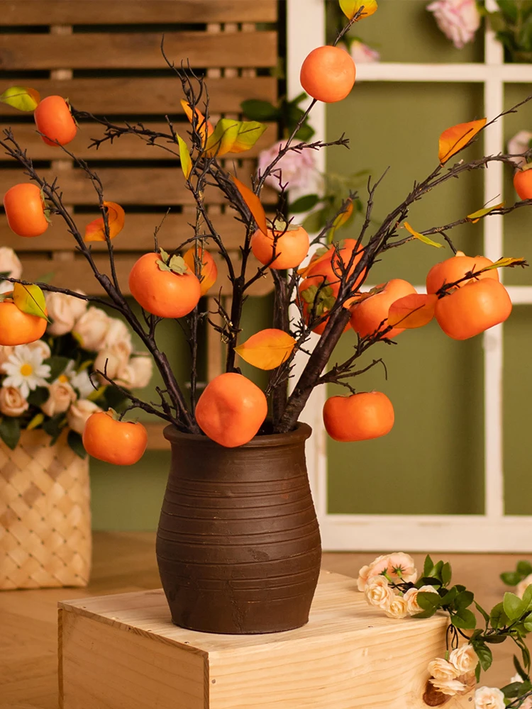 

Искусственный цветок-тыква Сатсума South Cross, сухоцветы, красные плоды, плоды изобилия, гранат, декор для гостиной и обеденного стола