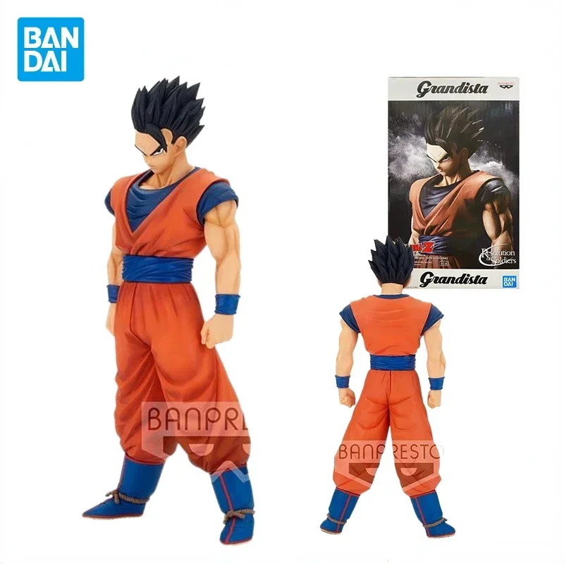 In Stock Bandai Original Anime Dragon Ball Son Gohan Grandista Ver.2.0 Model Toys Anime Figure Kids Collectible Ornaments Gifts