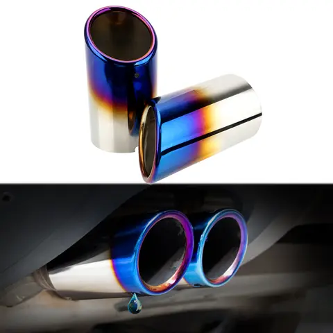 자동차 배기 팁 머플러 파이프 커버 배기 시스템, 아우디 A4 B8 A3 A1 Q5, 폭스바겐 티구안 폭스바겐 파사트 B7 CC, 2 개