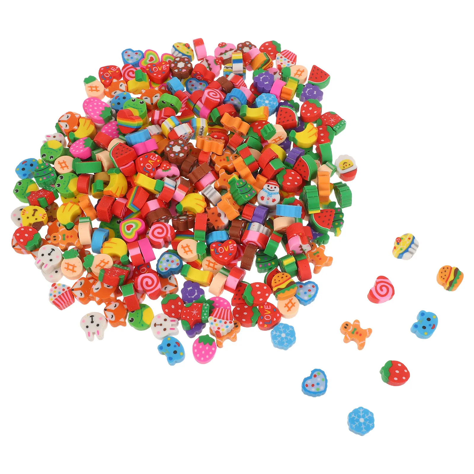 

300Pcs Creative Cute Eraser Mini Cartoon Animal Pencil Erasers Bulk Small Erasers for School Supplies Classroom Rewards