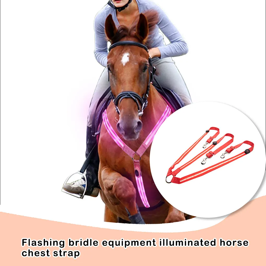 Pet Glowing Chest Strap Animal Breastplate Harness Equestrian Pets Supplies