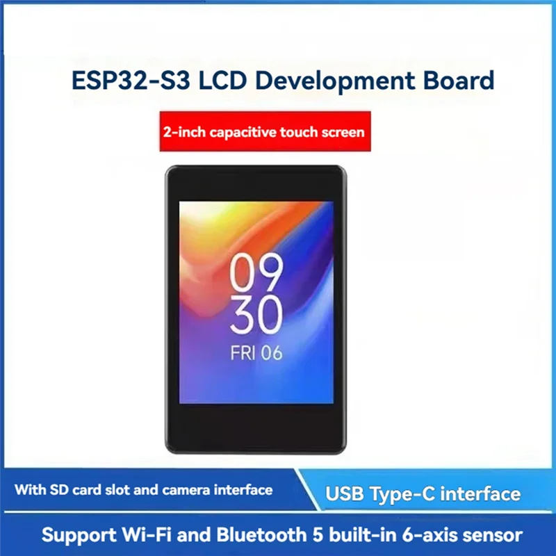ESP32-S3 Placa de desenvolvimento de tela de 2 polegadas ESP32 com display ESP32-S3-Touch-LCD-2