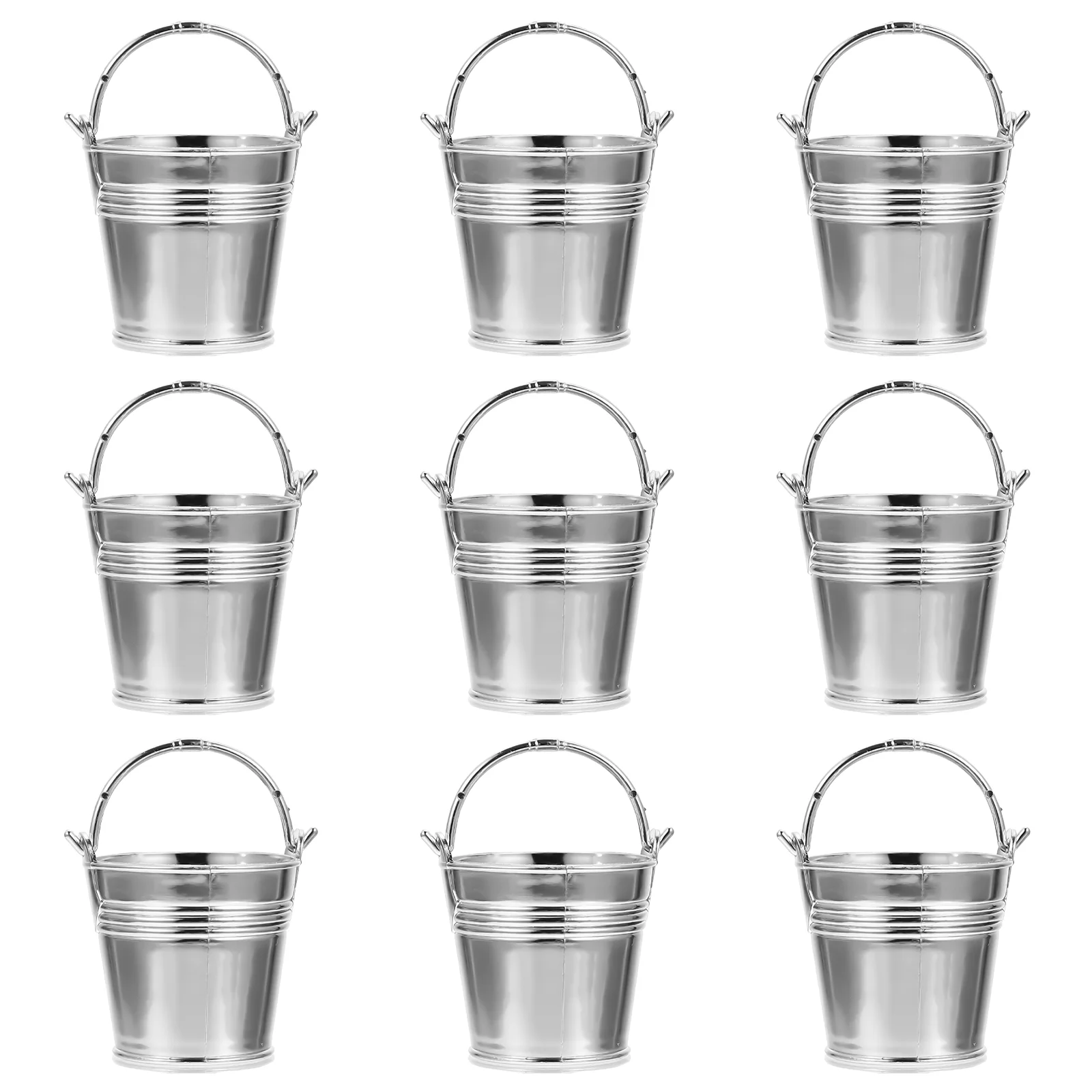 10 Pcs Mini Snack Bucket Food Storage Container Plastic Candy Holder Scratch Resistant Multifunctional Family