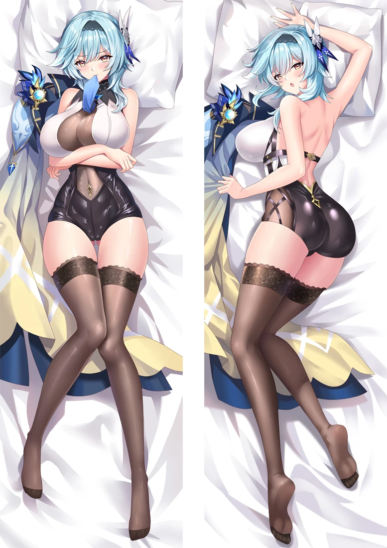 

2WAY/WT Genshin Impact Eula Fullbody Cushion Cover Double-sided Hugging Body Pillow Case Fans Otaku Bedding Anime Dakimakura