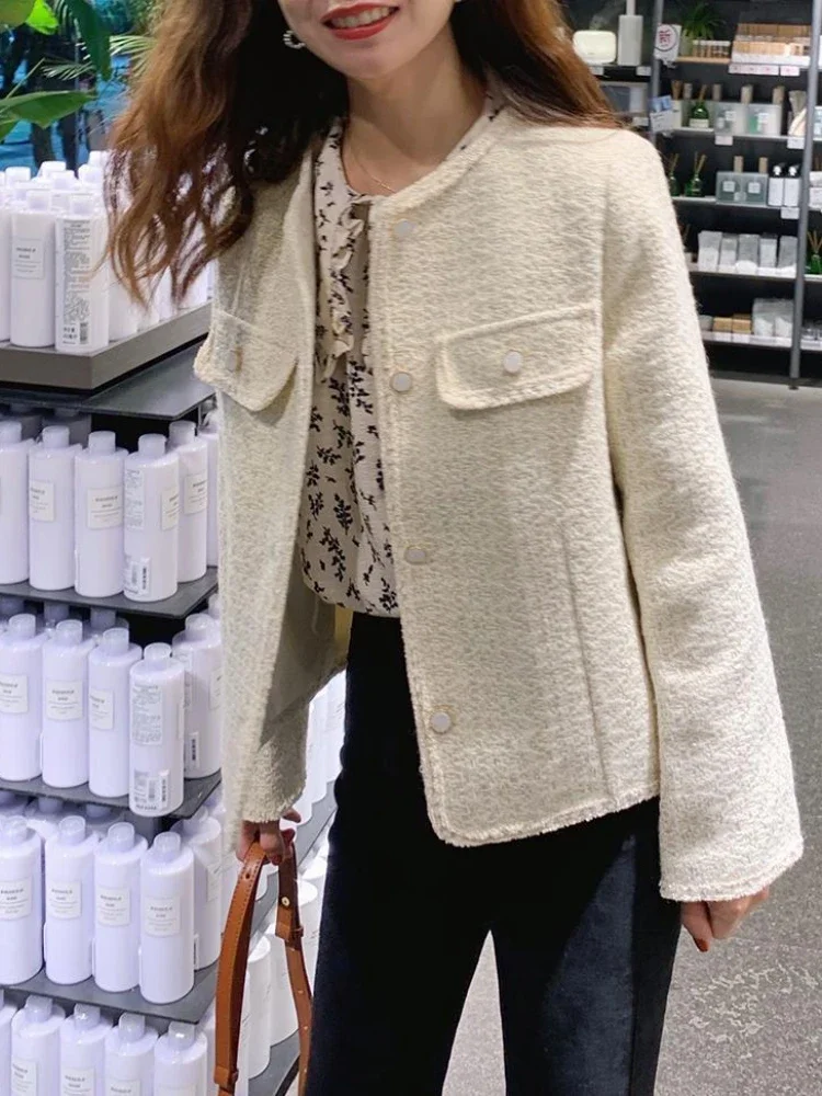 

Shirt Women Peter Pan Collar Vintage Minimalist All-match Floral Fashion Puff Sleeve Casual Comfortable French Style Autumn New