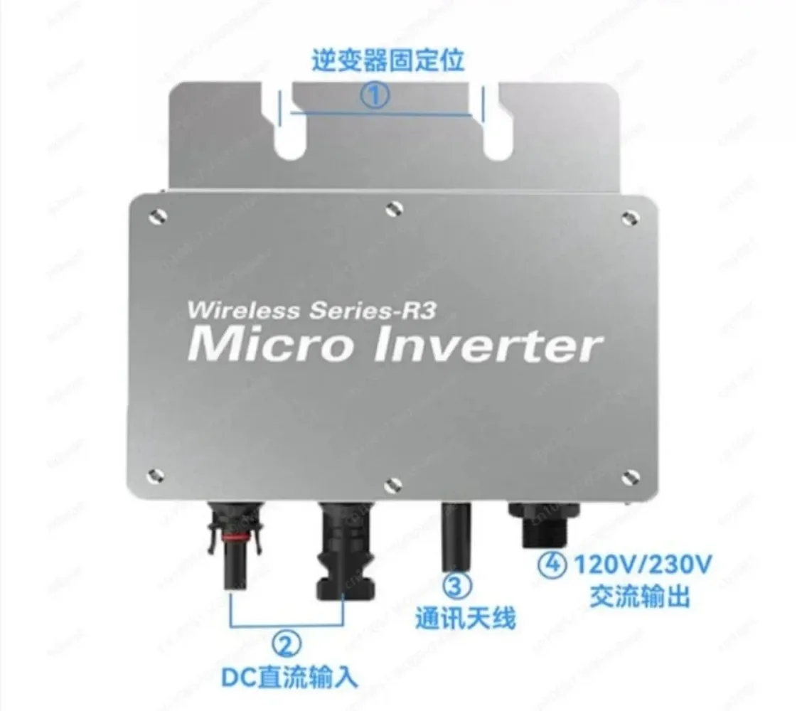 The WVC-400W Micro Photovoltaic Grid-tied Inverter Monitored By Wi-Fi Mobile Phones — Built-in MPPT